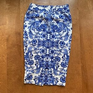 Floral Pencil Skirt